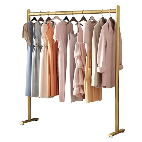 Portant à vêtements en métal pour optimiser une petite chambre moderne