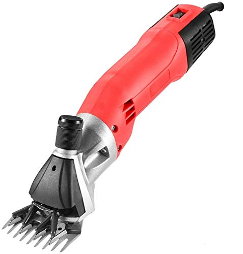 HOOLNB 900W Sheep Shears High Efficiency Horse Clippers 6 Gears Speed Electric Sheep Goat Shearing Machine Clipper US/UK/EU/JP,9 tooth straight blade