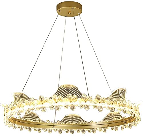 Plafonnier LED cristal pour illuminer votre îlot de cuisine