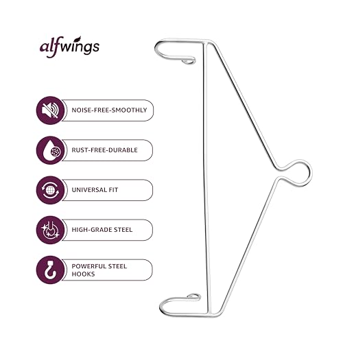 Image of Baby Cradle Hanger Steel | Supports Up to 25Kg | Strong Metal | for Thottil Swing Jhula Palna | Silver | Without Hole