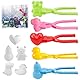 Schneeballzange, 5 Stück Schneeball Former, Schneespielzeug Kinder Schneeball Zange, Snow Toys Schneeballformer, Winter Outdoor Spielzeug Snowball Maker, Damit Kinder Im Schnee Spielen Können (A)