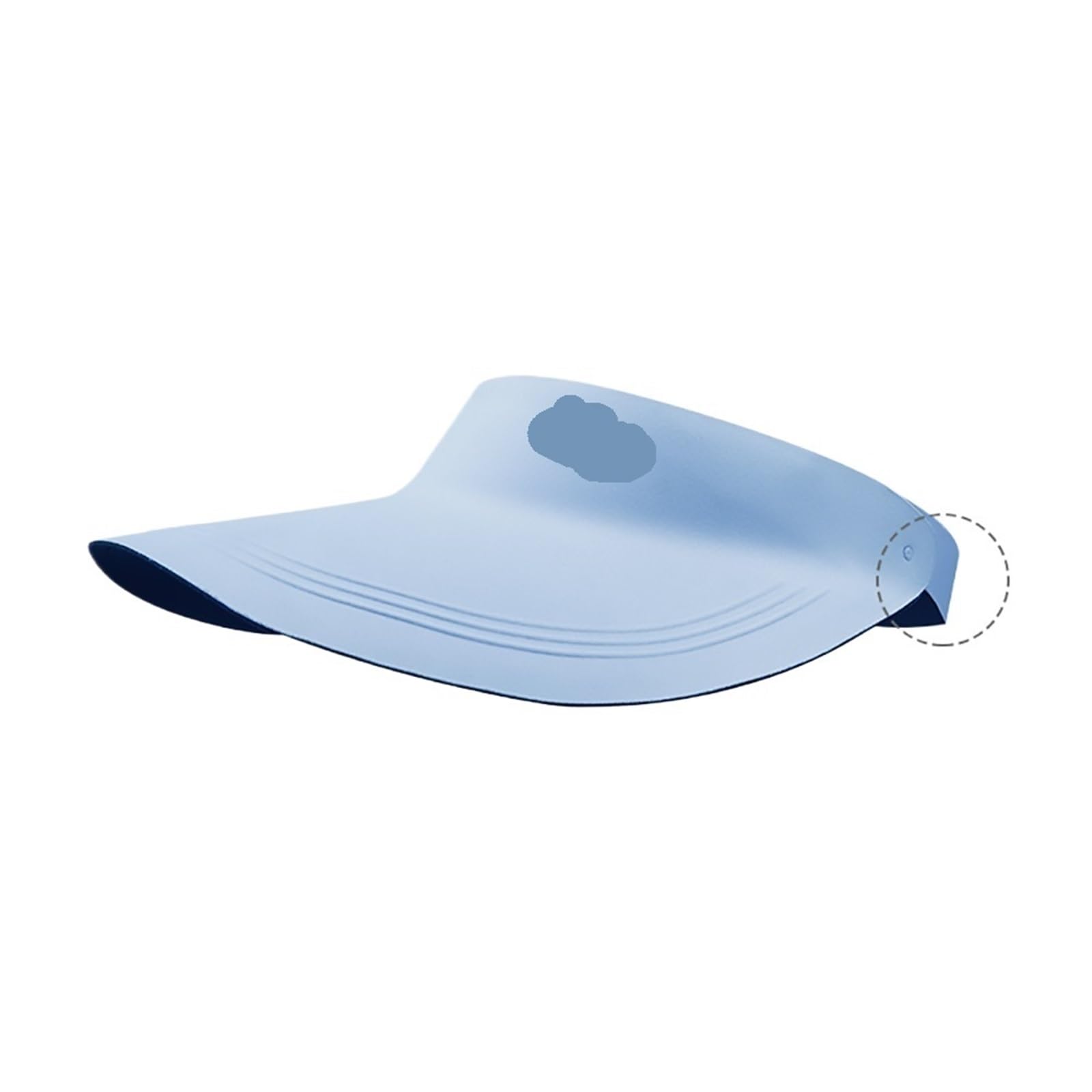 Gorra de béisbol con Visera Superior vacía y protección UV, Unisex, Anti-UV, UPF50+, Ajustable, for Primavera, Verano y Exteriores. Diseñado para Golf, Tenis, Running y Bádminton(Sky Blue)