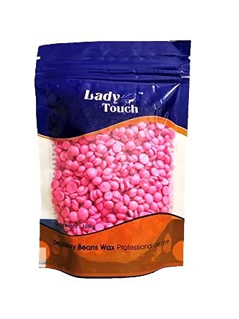Lady Touch Hard Wax Beans(100gm) Painless Hair Removal, Brazilian Waxing for Face, Eyebrow, Back, Chest, Bikini Areas, Legs At Home (Aloevera Green OR Chocolate Black OR Strawberry Pink)-image-39