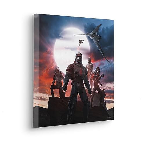 Komar Komar Tableau sur châssis - Motif équipe de bain - Dimensions : 40 x 40 cm - Décoration murale pour chambre d'enfant