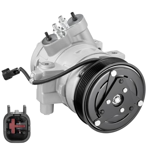 BDFHYK 97488 Air Conditioning A/C Compressor with Clutch Compatible with Ford Transit Connect L4 2.0L 2010-2013, Focus L4 2.0L 2008-2011, Focus L5 2.5L 2008 2009 2010 2011