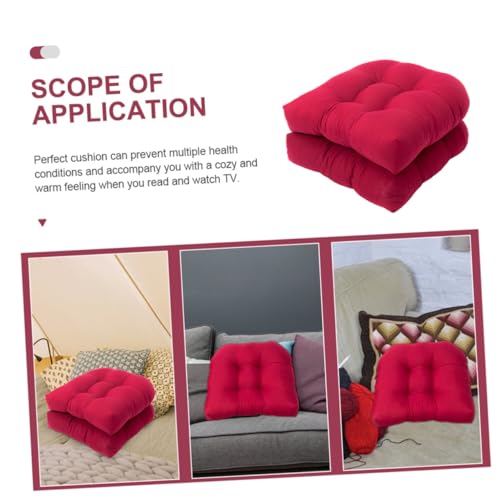 Coussin de siège de U en polyester résistant et ergonomique rouge GALPADA - 6
