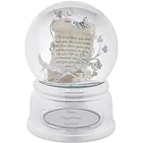 THINGS REMEMBERED Engraved Inspirational Prayer Scroll Musical Snow Globe, Plays “Amazing Grace” Music, Beautiful and Unique Gift (Free Customization)
