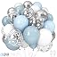 Blue White Silver Snowflake