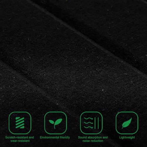 Abaodam 6 piezas Paneles acústicos absorbentes de sonido en fibra de poliéster para uso en casa y estudio con diseño de franjas verticales para reducción de ruido miniatura 5