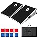 ZENY Portable 3' x 2' Cornhole Game Set, Superior Collapsible Aluminum Alloy Frame MDF Cornhole Board w/ 8 Bean Bags and Carrying Case for Tailgate Party Backyard BBQ Beach Game