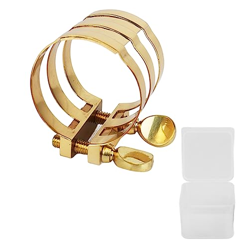 Ligature pour saxophone alto réglable contre les vibrations parasites