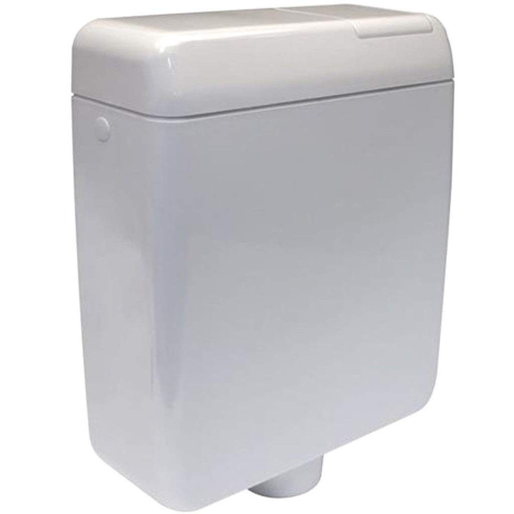 Jomo Cassetta di scarico sospesa, bianco, metallo, autoportante, lavandino