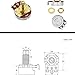ZUXOCY Potentiometer Taper Pots with Short Split Shaft for Electric Bass Guitar Control Tone Parts