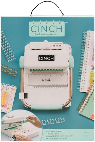 We R Memory Keepers Cinch Book Binding Machine Version 2, Mint, Easy to Use, Slide Ruler, Spiral...