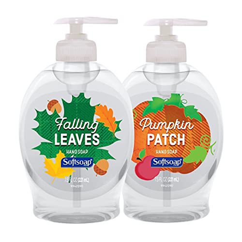 Softsoap Liquid Hand Soap, Fall Halloween Limited Edition - 7.5 Fluid Ounce (2 Pack) (Coconut and Warm Ginger)