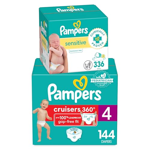 Pampers Pull On Cruisers 360° Fit Disposable Baby Diapers Size 4,...