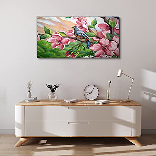 Tableau image impression photo fleurs d'oiseau 100x50cm Coloray - 4