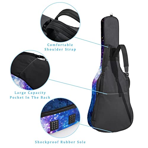 Étui de protection rembourré pour guitare acoustique classique Bleu paon, Multicolore 06, 42.9×16.9×4.7 in, Organiseur… - Les Beatles, Paul McCartney, John Lennon, RIngo Starr, George Harrison Étui de protection rembourré pour guitare acoustique classique Bleu paon, Multicolore 06, 42.9x16.9x4.7 in, Organiseur… – Image 4