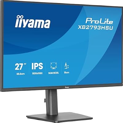 Iiyama Prolite Xb2793hsU-B1 27" Business Monitor, Full Hd, Ips, 120hz, H?henverstellbar (xb2793hsU-B1)