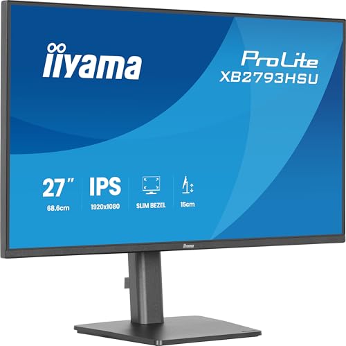 iiyama XB2793HSU-B1-27, IPS, 1920 x 1080/120 Hz, concentrateur USB, 1H1DP, a