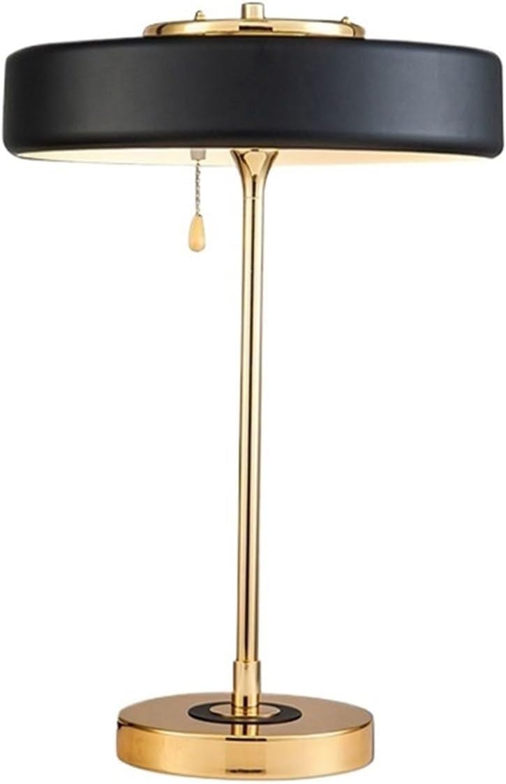 DFAEEKIYO Bedside Lamp Table Simple Bedroom Living Room Study Decoration(Black)(Black)