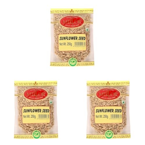 Image of Miltop Raw Sunflower Seeds for Eating, 250g (Pack of 3)