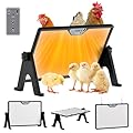 Brooder Plate for Chicks with Temp Control and Display,Dual-Sided Chicken Coop Heater with Remote,Timer Function & Cycle Work,Adjustable Angle,Safe Heater Plate for Ducks Quail Poultry Warm,13"x17"