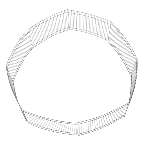 ROMISBABA 8個 ペットフェンス 犬小屋屋外 子犬おしっこパッド 子犬ペン おしっこパッド犬小屋 齧歯類 犬ケージ 屋内用犬用ゲート 小型犬用ベビーサークル 屋外用の犬小屋 Black 金属