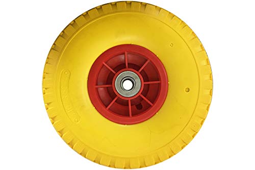 260mm PU Vollgummi Ersatzrad (4.10/3.5-4) Ersatzreifen für Sackkarren 75x16mm Cover