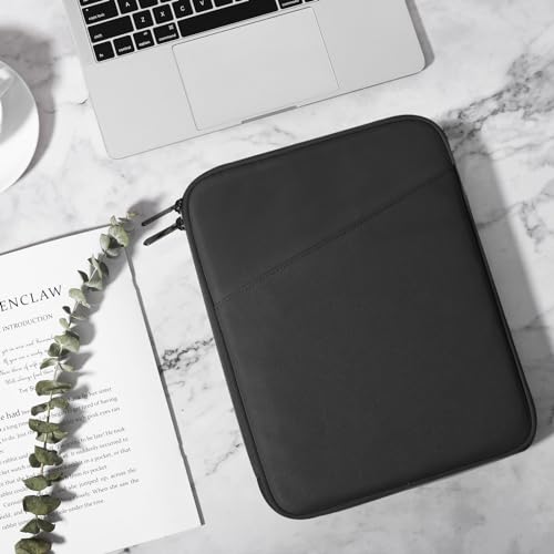 Image of TiMOVO 13 Inch Tablet Sleeve with Pocket, Black | For iPad Air 13 inch M3 2025, iPad Pro 13 inch /12.9 inch, Galaxy Tab S9 /S10 Plus /S9 FE+ 12.4 inch, Remarkable Paper Pro 11.8 inch