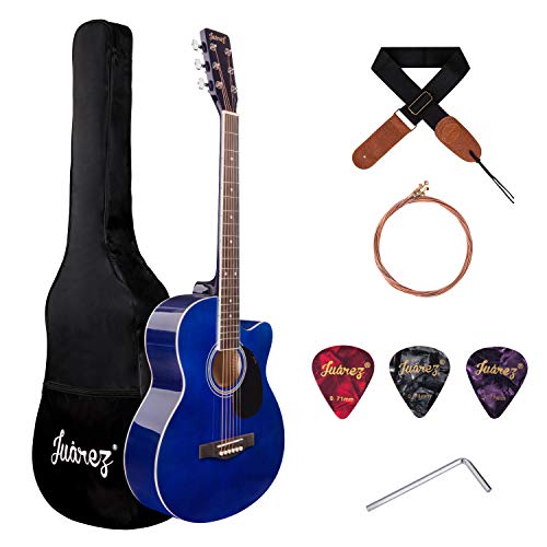 Image of JUAREZ Basswood Arpeggio Guitar JRA39SR-BL, Blue