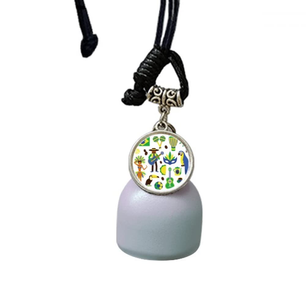 Campana de viento de guitarra brasileña para el coche y decoración del hogar