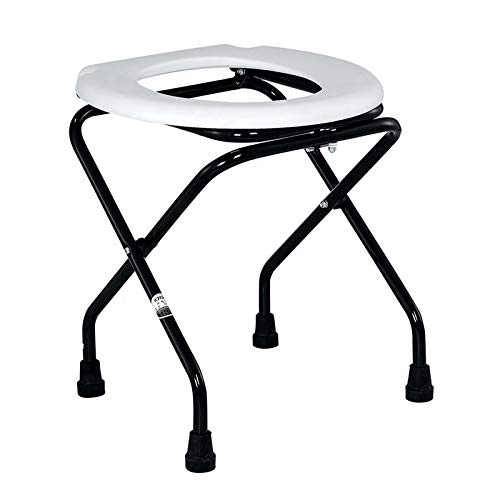 Qm Folding Commode Chair Portable Toilet Seat Lightweight Portable