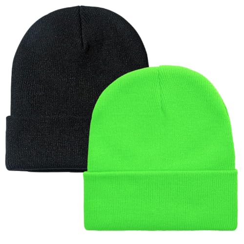 Image of ZOORON Beanie for Men Women Slouchy Winter Beanie Hats Cuffed Skull Caps