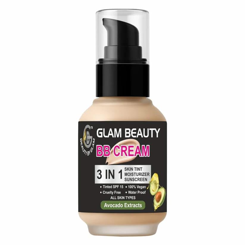 Glam Beauty 3-in-1 BB Cream with Avocado Extracts – SPF 15 Tinted Moisturizer & Skin Tint – Lightweight, Waterproof, Long-Lasting Coverage – 100% Vegan & Cruelty-Free – Suitable for All Skin Types-image-16