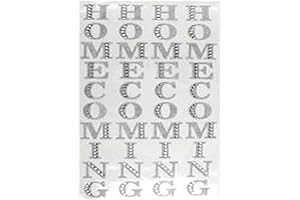 Homecoming Rhinestone Sticker Sheet - Silver