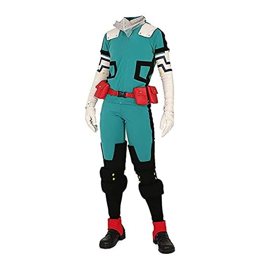 Tongyundacheng My Hero Academia - Disfraz de cosplay Midoriya Izuku unisex, traje de batalla, conjunto completo para fiesta de Halloween