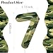 Camo Birthday Candles Number 7 Candle for Camo Hunting Cake Topper, Birthday Anniversary Party Decorations Cake Decor Army Theme Numbe Candles Birthday Camouflage Motif Supplies