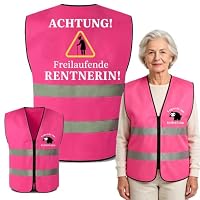 jenich Rentner Geschenk Frau Rentnerin Weste für Ruhestand Rente Scherzartikel Lustige Ruhestand Geschenk 2026 für Frauen Abschiedsgeschenk
