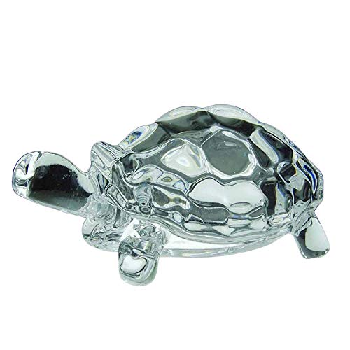 IndiaBigShop Tortuga de Cristal para la Paz y la Suerte, Tortuga Feng Shui y vastu, Cuidado y la Suerte