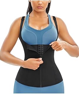 Gotoly Waist Trainer Corset for Weight Loss Sport Body Shaper Tummy Fat Burner(M Fits 24.4-27.5 Inch Waistline, Black)