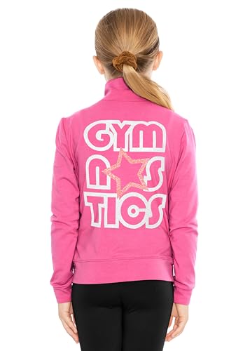 Image of STRETCH IS COMFORT Glitter | Gymnastics| Jacket Mock Neck | Youth Size 4-16