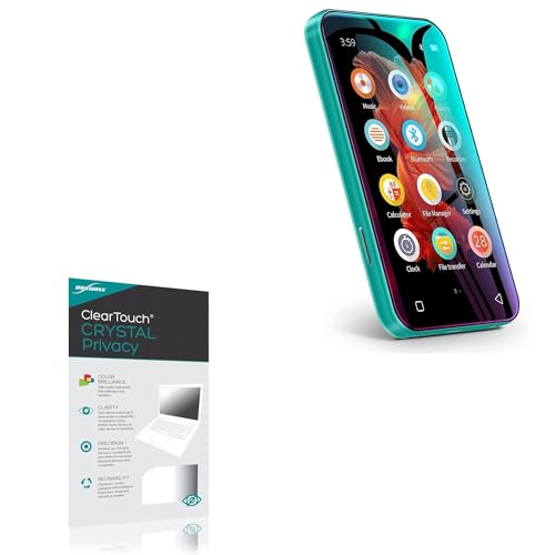 BoxWave Screen Protector Compatible with TIMMKOO Q3E MP3 Player - ClearTouch Crystal Privacy (2-Pack), Privacy Screen Protector Flexible Film Clear