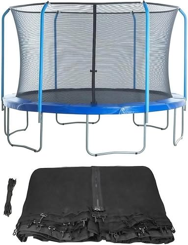 Trampoline Replacement Safety Net, Outdoor Enclosure Net for 10ft Round Trampolines, Durable Mesh Jumping Accessories