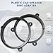 Fiegromech 6.5 Rear Speaker Spacer Adapter Compatible with 08-19 Subaru Impreza Outback Legacy Forester WRX,6 1/2 Inch Solid Plastic Car Rear Door Speaker Ring Spacers Flat Mount Bracket