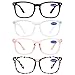 WEMOOTANTS 4 PACKS Blue Light Blocking Reading Glasses Women Filter UV Computer Readers 1.0 1.25 1.5 1.75 2.0 2.25 2.5 2.75 3.0 3.5 4.0 5.0 6.0 (1.25)