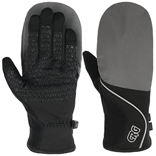 180s Convertible Running Handschuhe Fausthandschuhe Fingerhandschuhe Fäustlinge (L/XL - schwarz) Cover