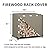 Easy-Going 4 Feet Outdoor Log Rack Cover Waterproof Weatherproof Firewood Cover with Openable Front Flap (Cover Only, Rack not Included)