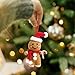 KORUBIA Gingerbread Christmas Ornaments - Gingerbread Crochet Ornament - Gingerbreads Ornaments for Christmas Tree - Cute Gingerbreads Gifts for Women, Men, Lovers - Crochet Ornament & Card