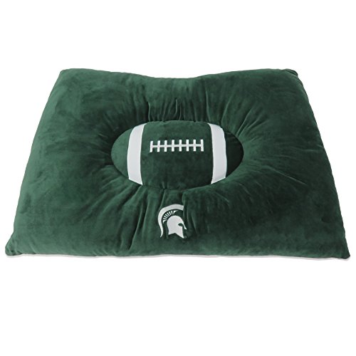 Pets First Collegiate Pet Accessories, Dog Bed, Michigan State Spartans, 30 X 20 X 4 Inches #TOP17